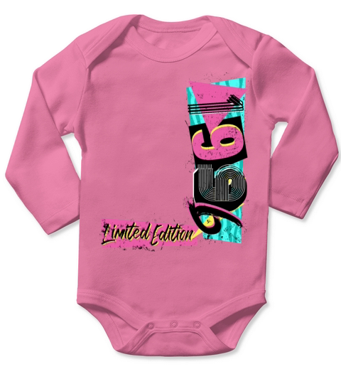 Birth year 1996 Birthday 80s 90s Limited Edition Long Sleeve Baby One-Piece