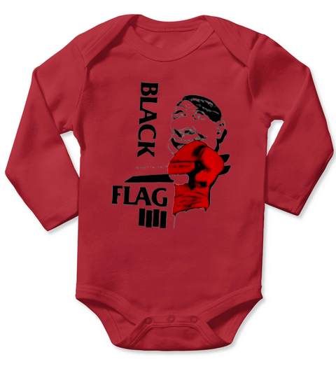 Black Flag My War Band Punk Harcore Long Sleeve Baby One-Piece