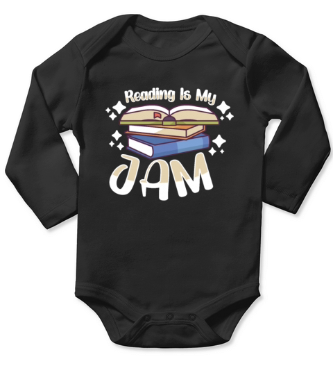 Book Reader Reading Literature Bookworm Gift Idea Long Sleeve Baby One-Piece
