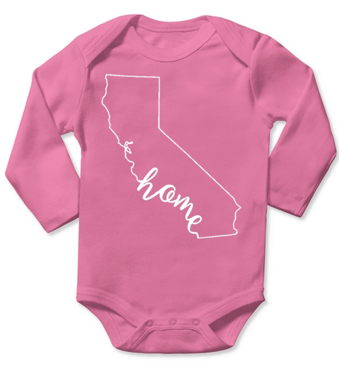 California Native Home Love T-Shirt Long Sleeve Baby One-Piece