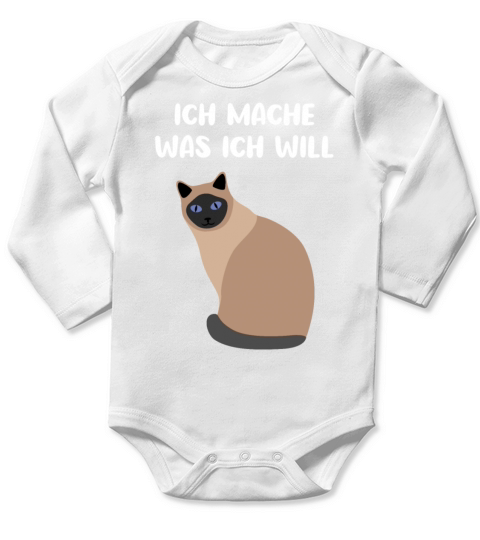 Cat Sassy Kitten Cat Funny Quote Gift Idea Long Sleeve Baby One-Piece