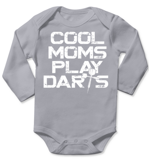 Darts Mom Mother Vintage Cool Moms Long Sleeve Baby One-Piece
