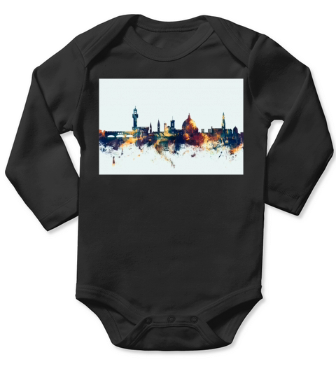 Florence Italie Skyline Long Sleeve Baby One-Piece
