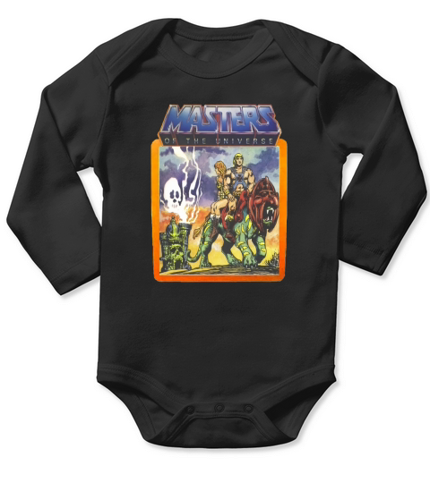 He-man Masters Of The Universe Battlecat And Teela Long Sleeve Baby One-Piece