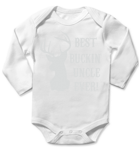Hunting - Best Buckin Uncle Ever Long Sleeve Baby One-Piece