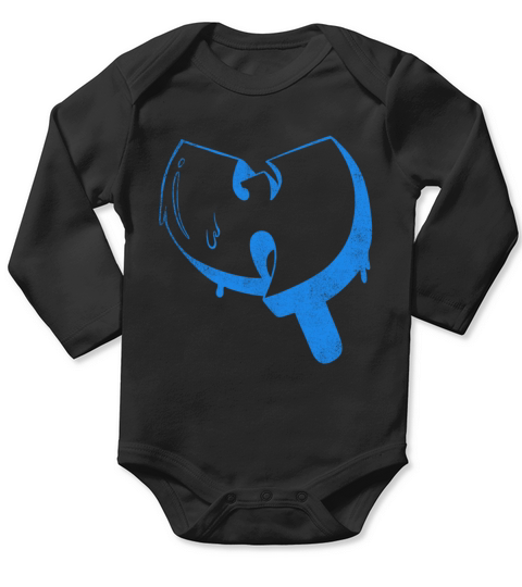 ice cream wutang light blue Long Sleeve Baby One-Piece