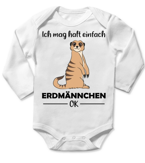 Meerkat Lovers Funny Quote Gift Long Sleeve Baby One-Piece