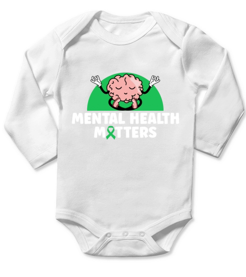 Mental Health Matters Long Sleeve Baby One-Piece