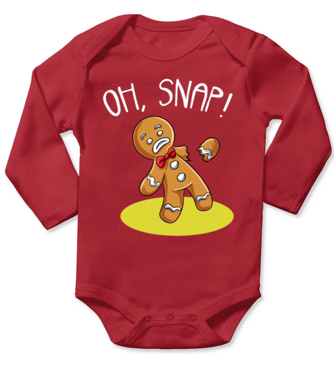 Oh Snap Arm Long Sleeve Baby One-Piece