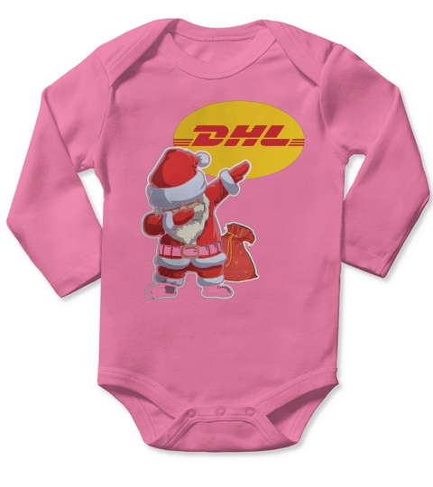 Merry Christmas Santa Claus Dabbing DHL Shirt Long Sleeve Baby One-Piece