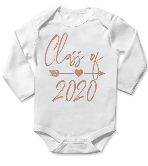 Senior Class of 2020 High School Graduation 20 Long Sleeve Baby One-Piece