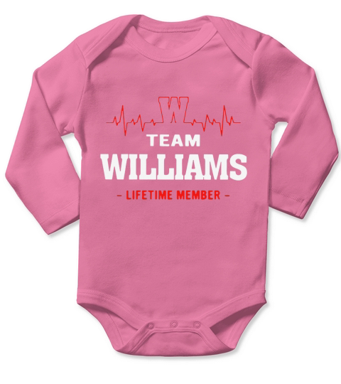 Team williams lifetime member Long Sleeve Baby One-Piece