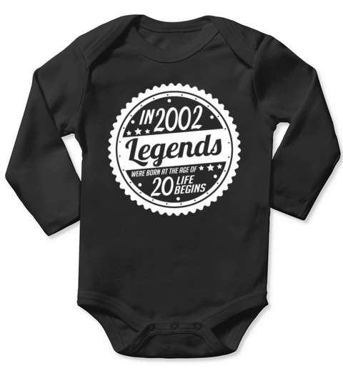 The legend was born in 2002 Long Sleeve Baby One-Piece