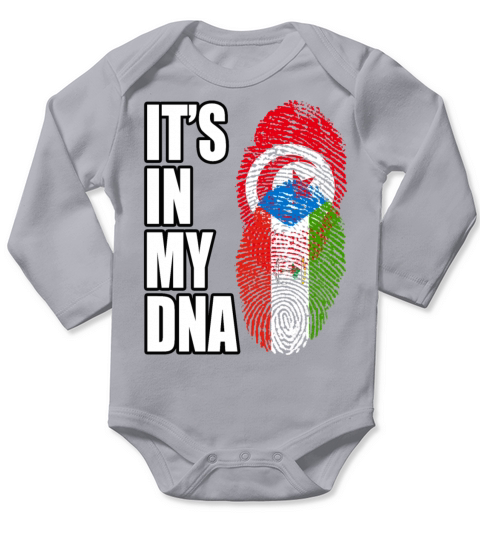 Tunisian And Equatorial Guinean Mix Heritage DNA F Long Sleeve Baby One-Piece