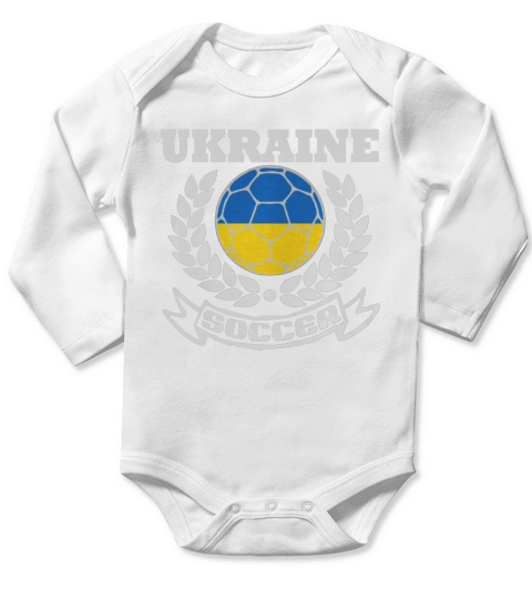 UKRAINE SOCCER TEAM Long Sleeve Baby One-Piece
