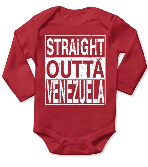 Venezuela Straight Outta Venezuela Long Sleeve Baby One-Piece