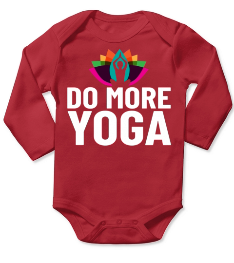 Yoga Beginner Workout Poses Quotes Meditation Long Sleeve Baby One-Piece