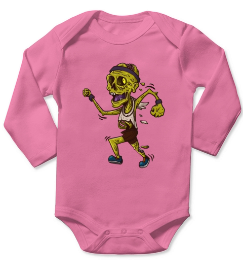 Zombies Running Zombie Long Sleeve Baby One-Piece