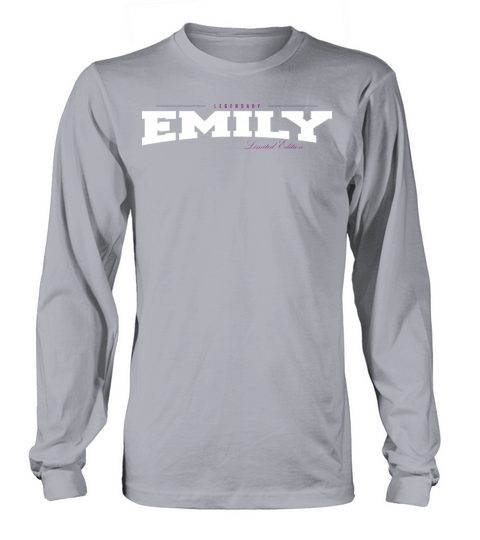 Emily Name Limited Edition Funny Retro Vintage 80s Long sleeved Unisex