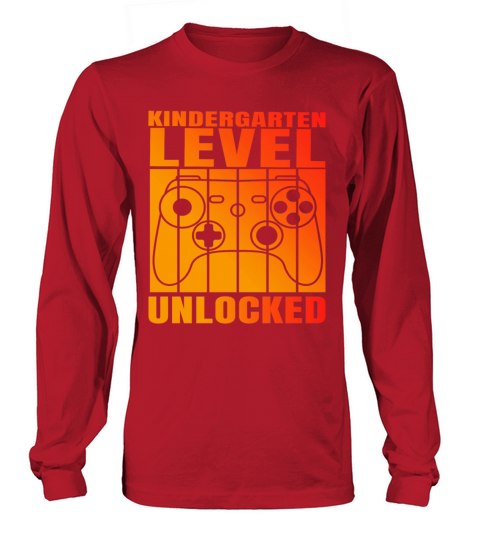 kindergarten level unlocked Back to School vintag Long sleeved Unisex
