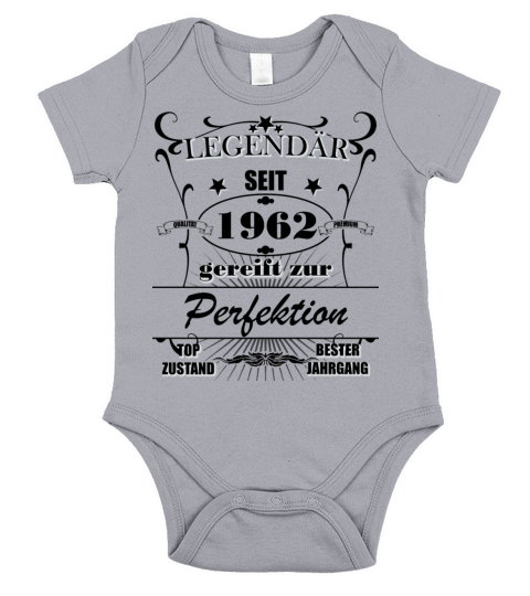 1962 Birthday Man 60 Years Decoration Funny 60s Short Sleeve Baby One-Piece