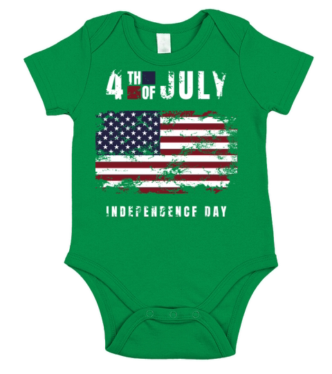 4th of July independence day Short Sleeve Baby One-Piece