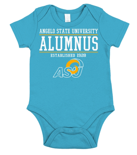 Angelo State  University Alumnus Short Sleeve Baby One-Piece