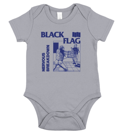 Black Flag Nervous Breakdown Short Sleeve Baby One-Piece
