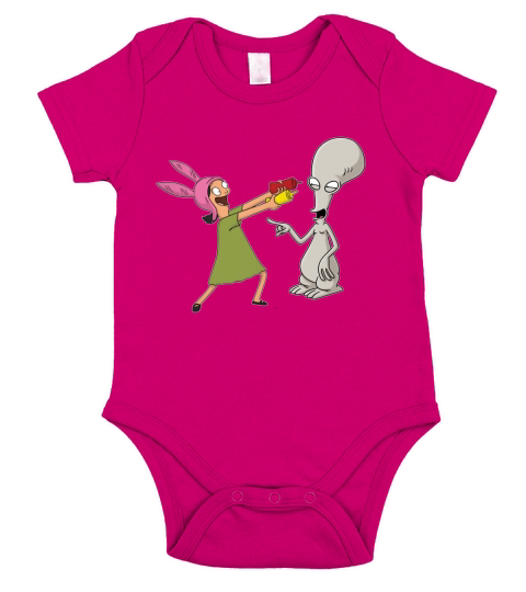 bobs louise belcher Short Sleeve Baby One-Piece