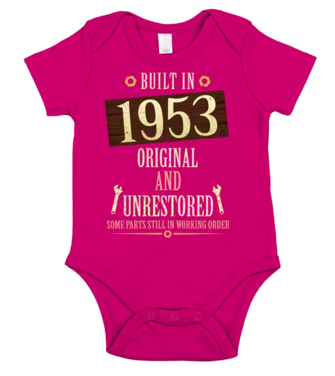 Built In The 1953 Original And Unrestored Short Sleeve Baby One-Piece