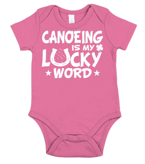 Canoeists Club Funny Sayings Canoeing Lucky Word Short Sleeve Baby One-Piece