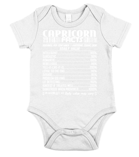 Capricorn Facts Short Sleeve Baby One-Piece