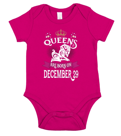 DECEMBER 29 birthday of Queens Zodiac Sign Short Sleeve Baby One-Piece