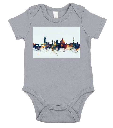 Florence Italie Skyline Short Sleeve Baby One-Piece