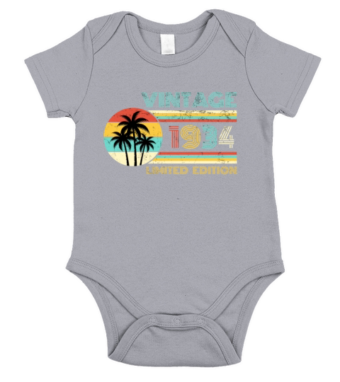 Funny Birthday Born in 1934 Limited Edition Short Sleeve Baby One-Piece
