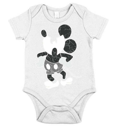 funny for kids animal wutang white Short Sleeve Baby One-Piece