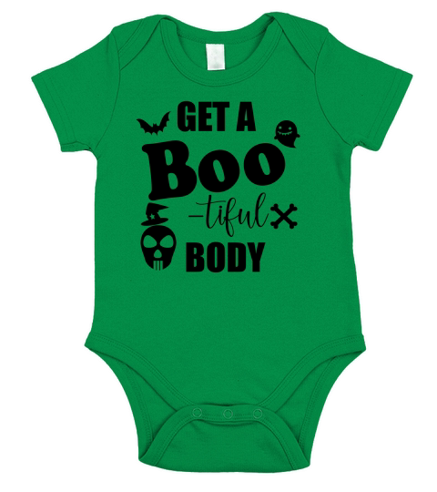 Get Bootiful Body Halloween Workout Short Sleeve Baby One-Piece