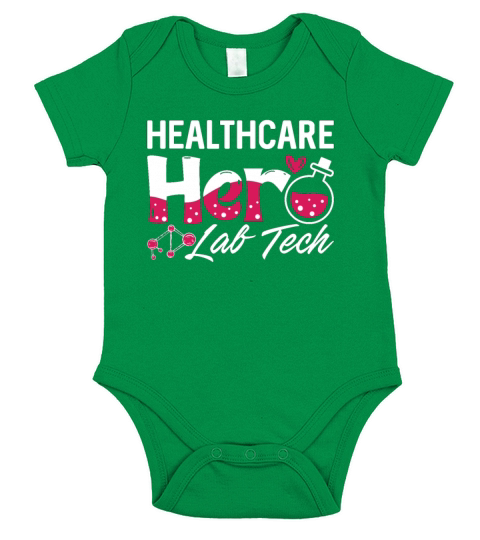 Healthcare Hero Lab Tech Laboratory Technician Short Sleeve Baby One-Piece