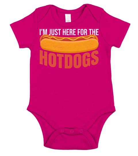 Hot Dog Quote for a Hotdog Eating Contest Winner Short Sleeve Baby One-Piece