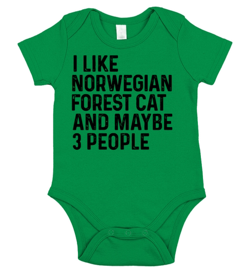 I Like Norwegian Forest Cat And Maybe 3 People Short Sleeve Baby One-Piece