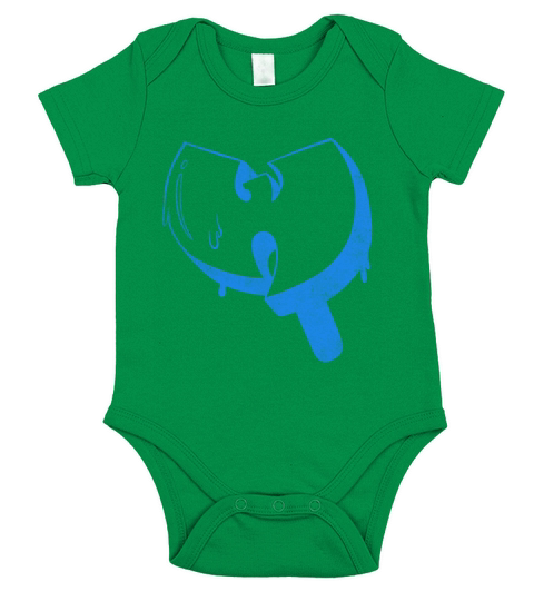 ice cream wutang light blue Short Sleeve Baby One-Piece