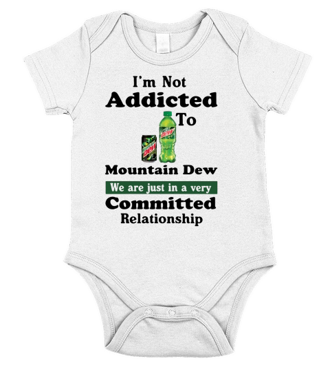 Im not addicted to Mountain Dew Short Sleeve Baby One-Piece
