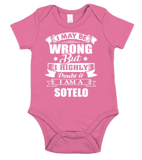 im SOTELO, i may be wrong but i highly doubt it. Short Sleeve Baby One-Piece
