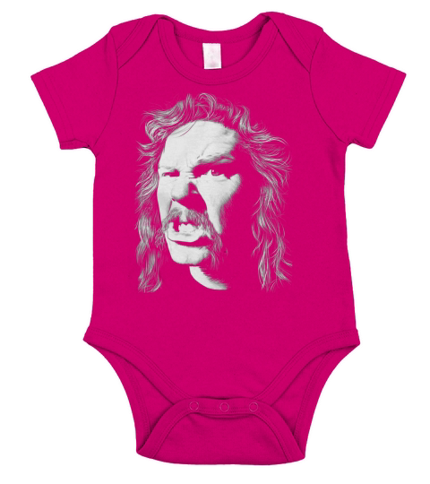 James Hetfield Bold Art Short Sleeve Baby One-Piece