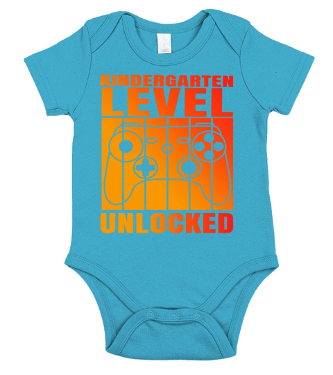 kindergarten level unlocked Back to School vintag Short Sleeve Baby One-Piece