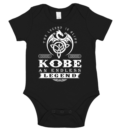 KOBE The Legend Is Alive KOBE An Endless Legend ColorWhite Short Sleeve Baby One-Piece