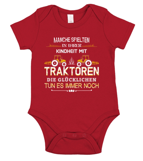 Landwirt Traktor spielen Short Sleeve Baby One-Piece