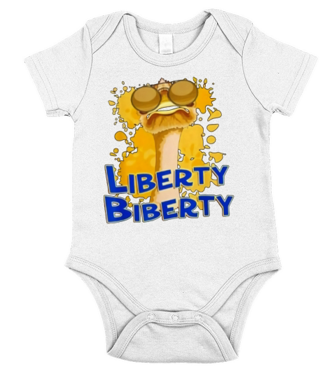 Liberty Biberty Ostrich Sunglasses Humor Blu shirt - Trucker Cap Short Sleeve Baby One-Piece