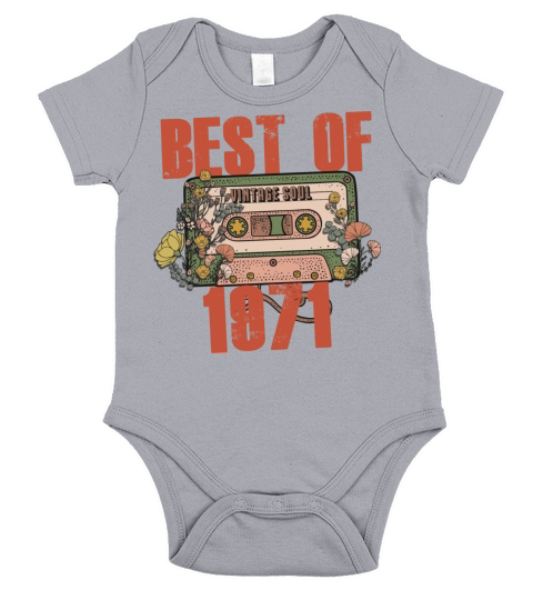 Never Forget Cassette best of 1971 Short Sleeve Baby One-Piece