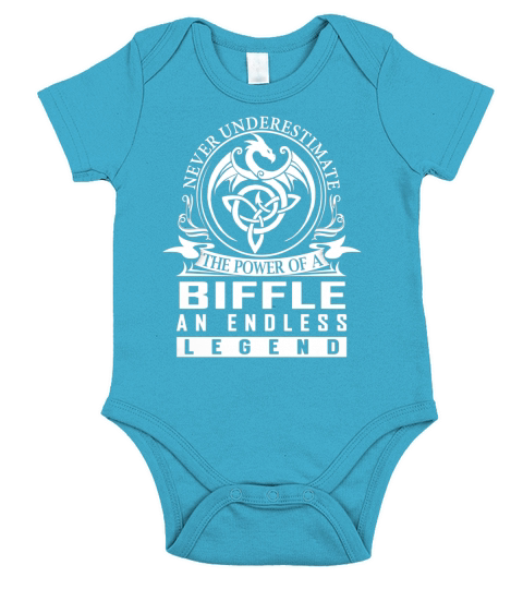 Never Underestimate The Power Of a BIFFLE An Endless Legend Name Shirts Short Sleeve Baby One-Piece